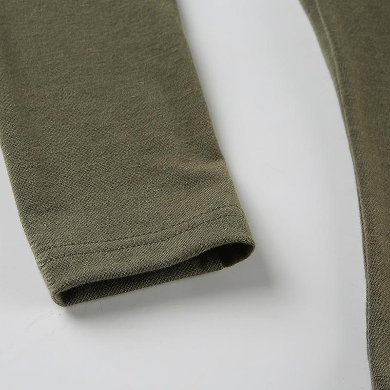 V neck long sleeve button top
