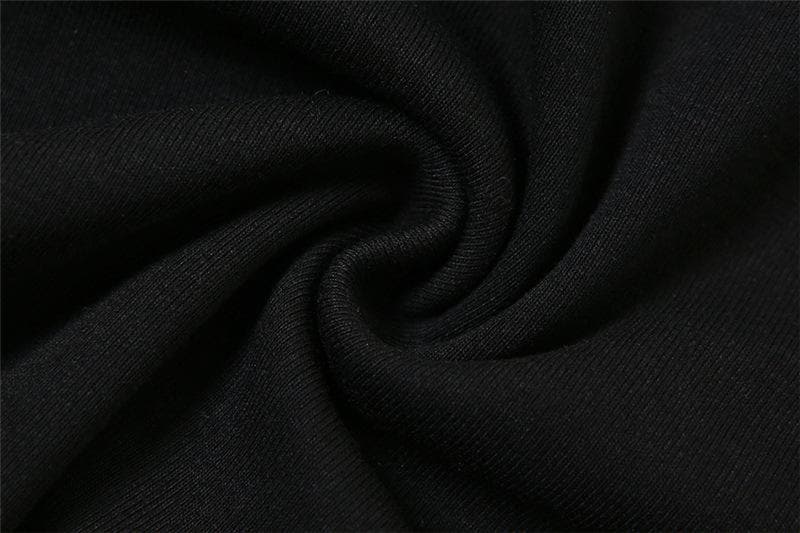 Textured ruched v neck glitter cross back solid mini dress  | black rave dress  | black rave dress