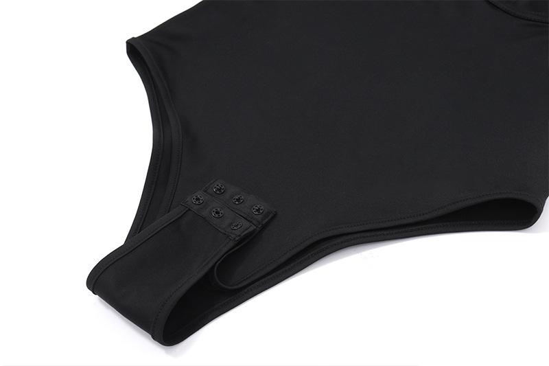 Halter backless sweetheart pattern bodysuit