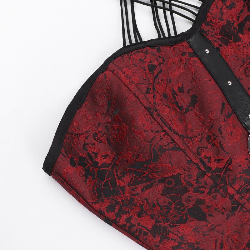 Halter o ring lace up backless top
