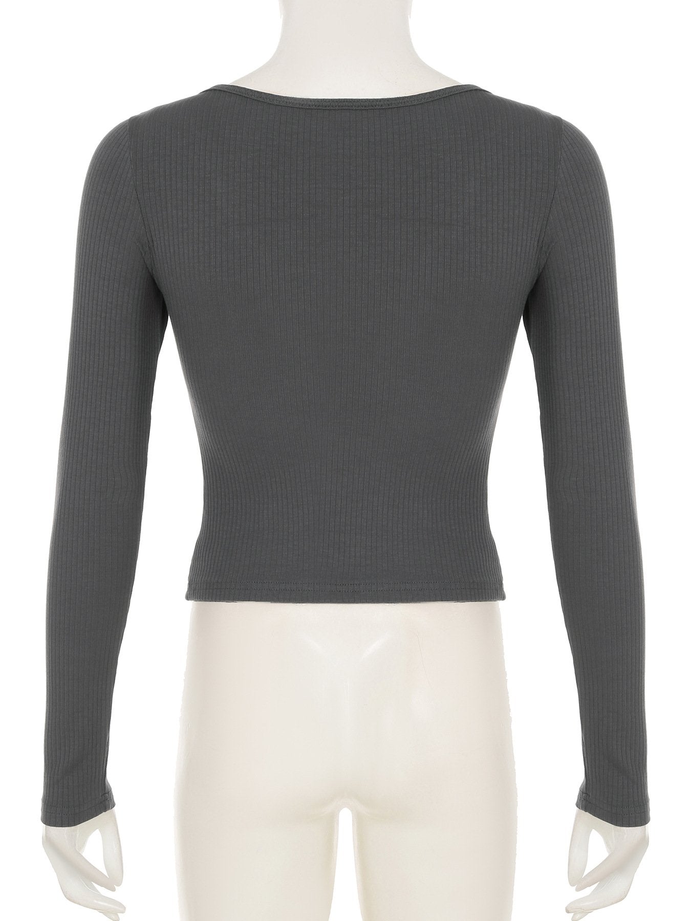 Long sleeve patchwork lace hem bowknot ruched top