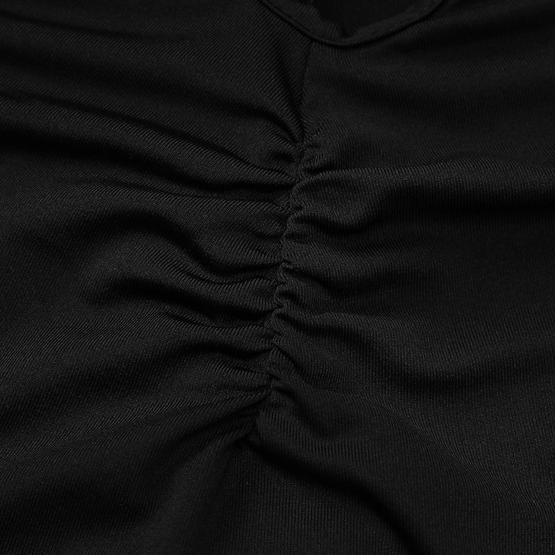 Halter hollow out backless v neck slit midi dress