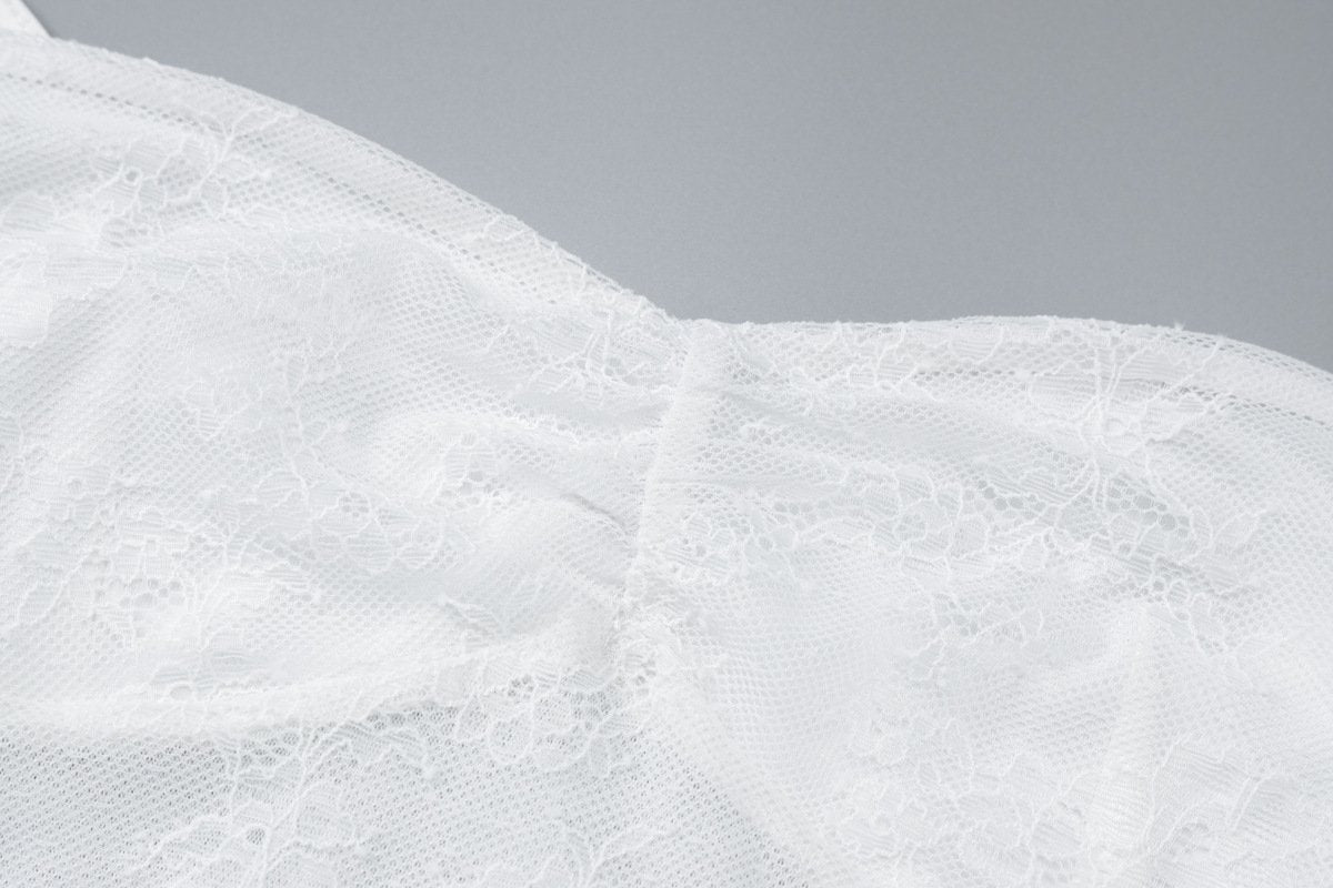 Lace ruched see through cami midi dress