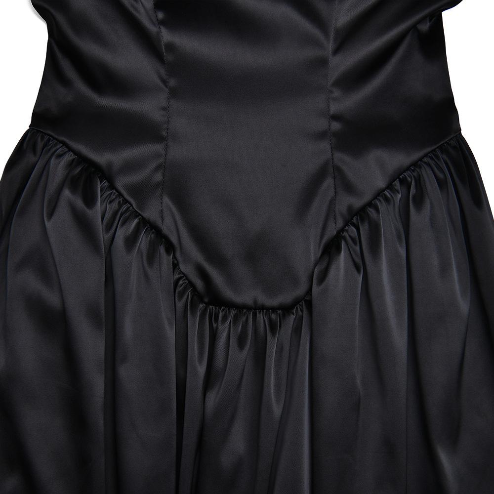 Ruched corset zip-up satin cami maxi dress