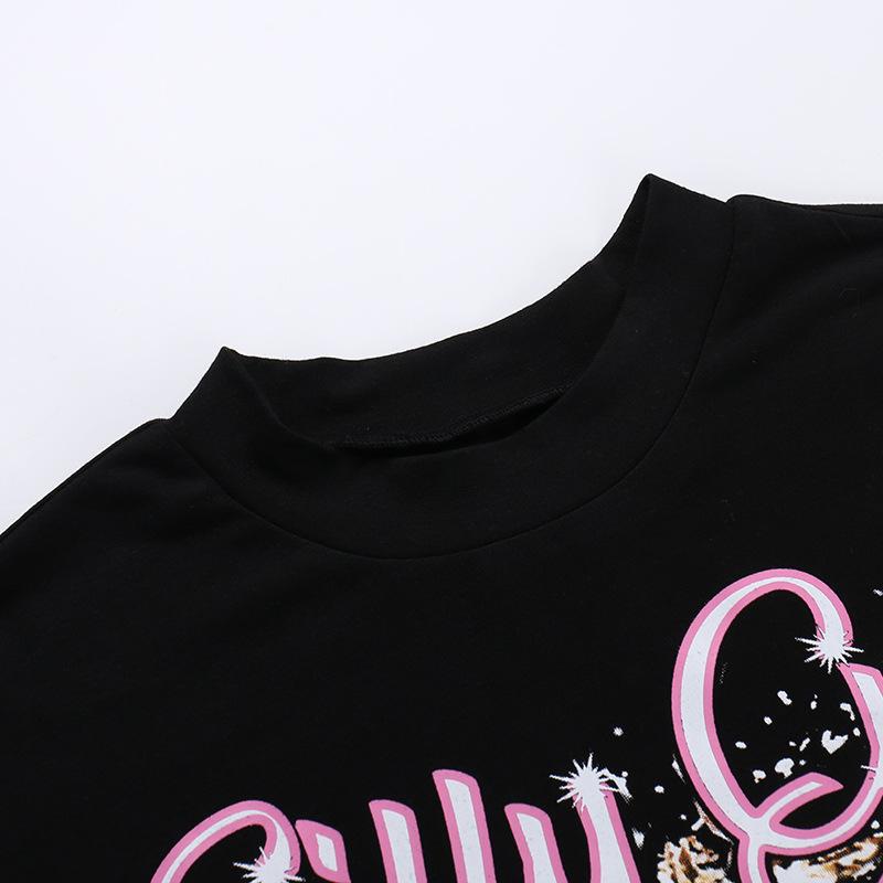 Sleeveless crewneck print top