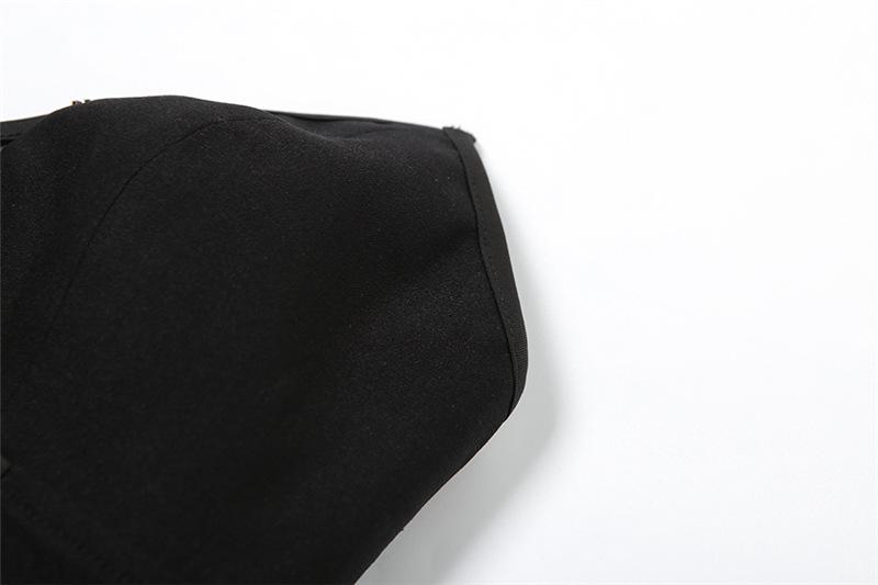Hollow out stitch backless solid tube top
