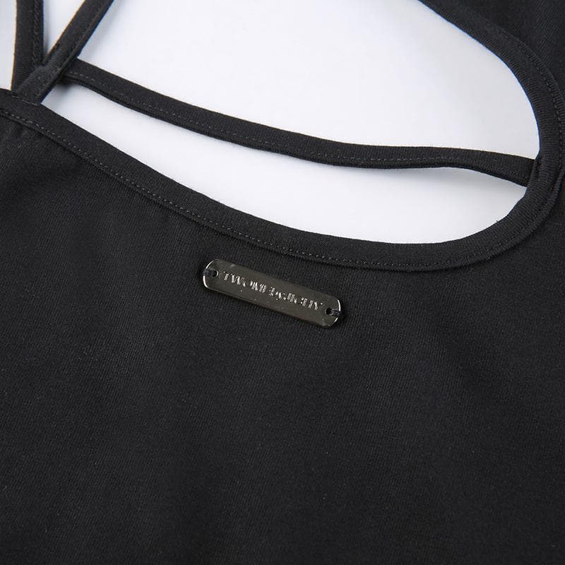 Hollow out irregular solid crop cut out top