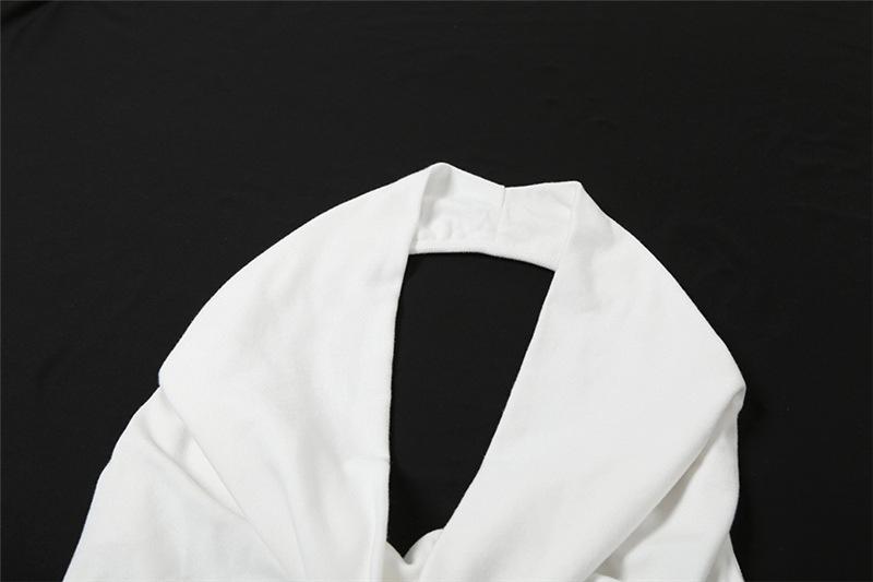 Halter cowl neck ruched backless top