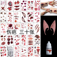 Halloween decor tattoo makeup stickers