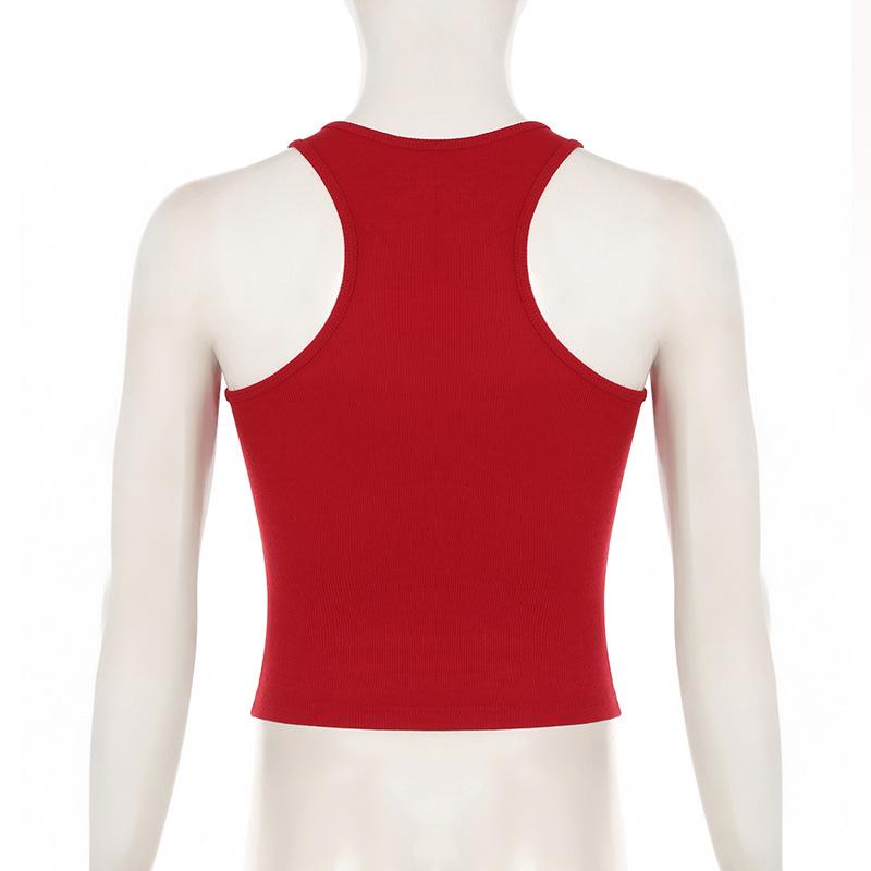 Abstract u neck tank top
