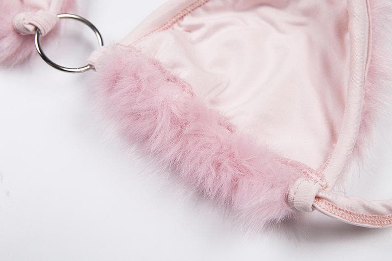 Furry Bra Top