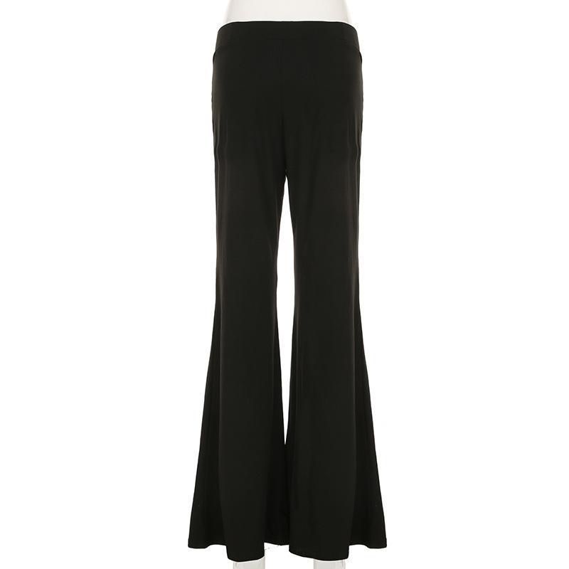 Lace patchwork medium rise pant