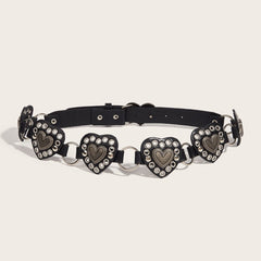 Heart o ring hollow out belt