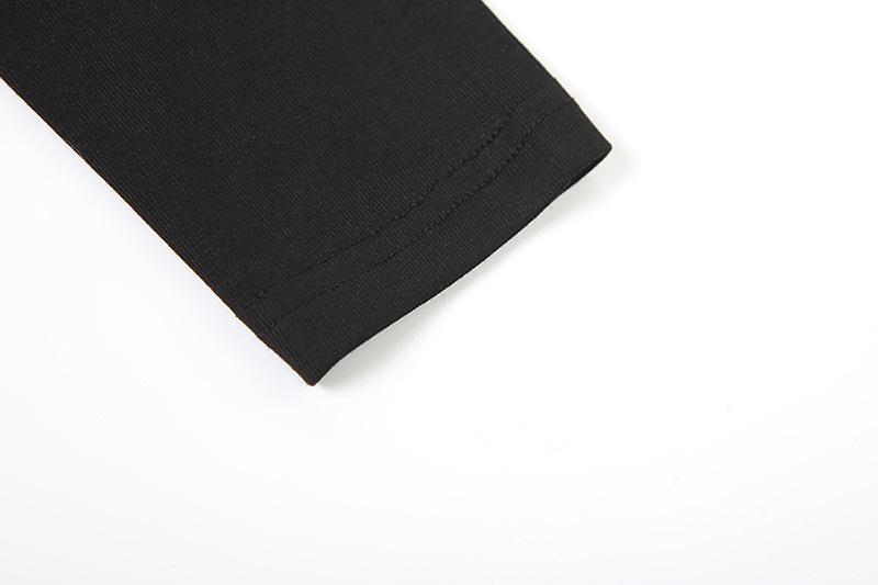 Long sleeve crewneck hollow out top