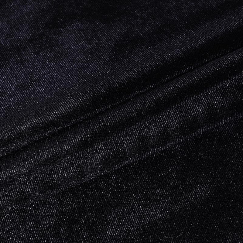 Cap sleeve mesh cross pattern velvet high neck solid top