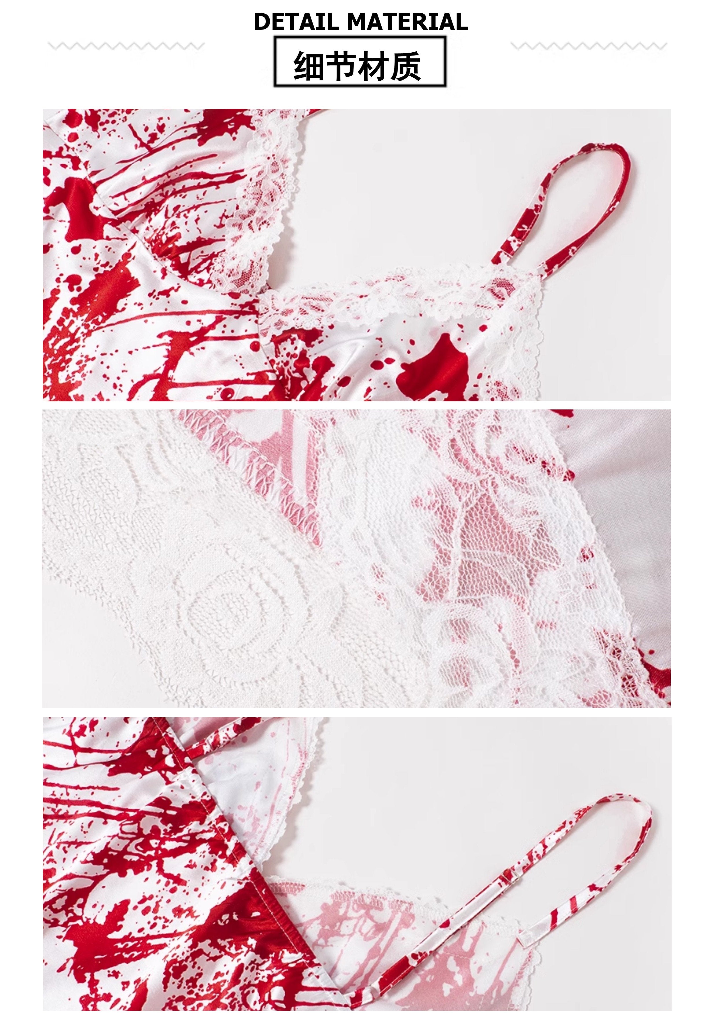 Lace hem print backless cami mini dress  | red tango dress