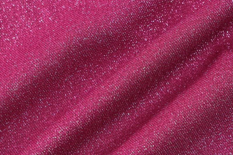 Halter o ring high slit glitter backless solid mini dress  | red tango dress