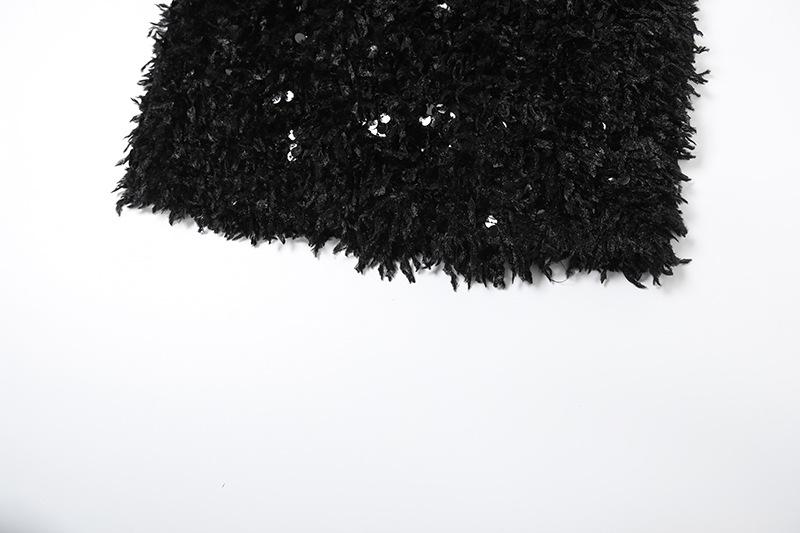 Sweetheart neck glitter mini dress