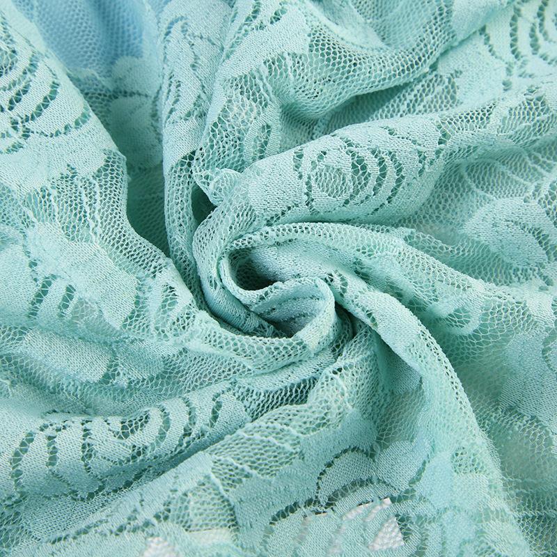 Lace flower pattern bowknot ruffle cami top