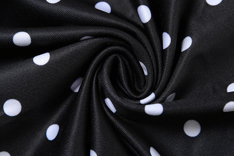 Polka dot ruched cami maxi dress