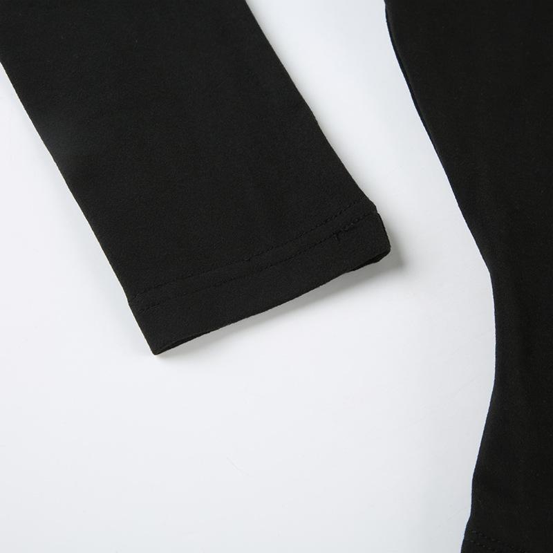 Long sleeve cross back beaded bodysuit