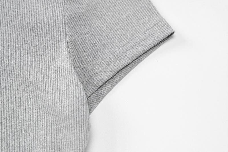Short sleeve crewneck drawstring pant set