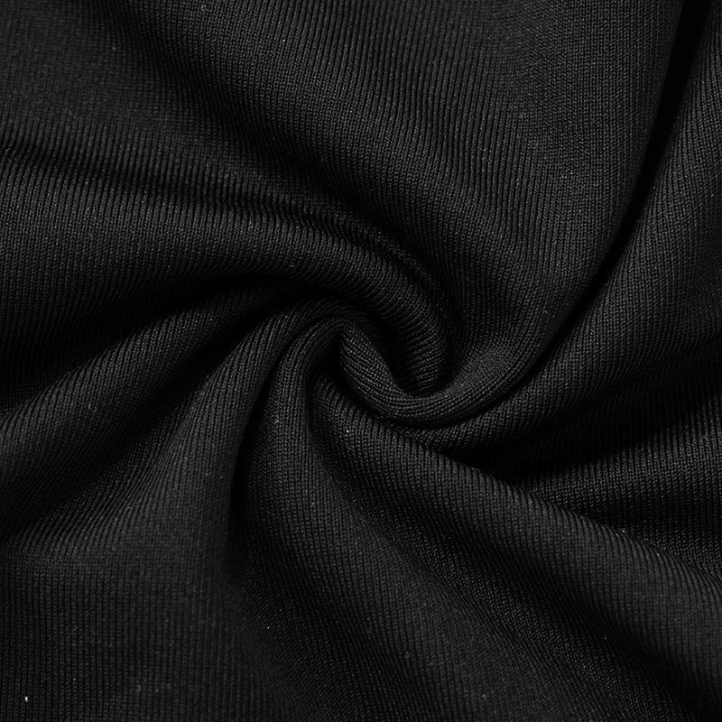 Crewneck zip-up hollow out solid tank top