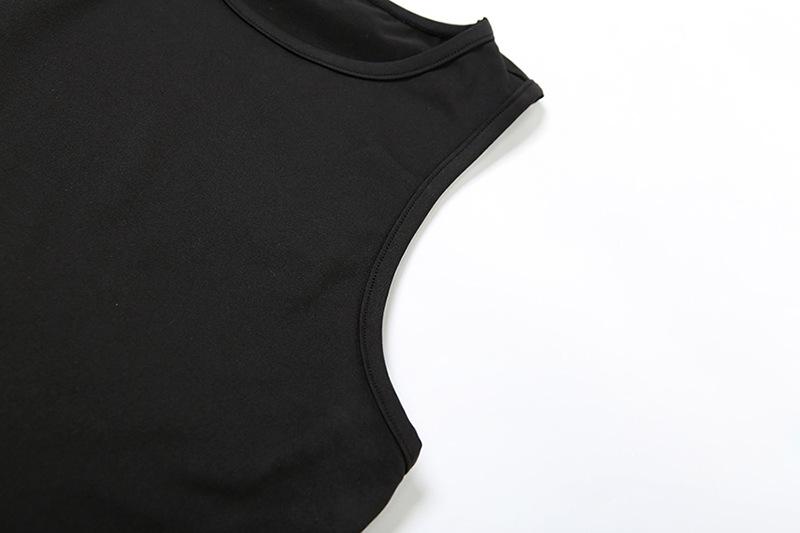 Hoodie long sleeve irregular 2 piece top