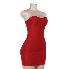 Sweetheart neck lace up mini dress