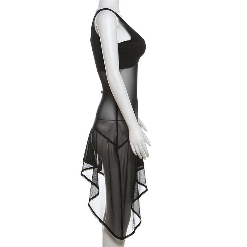 V neck mesh cami top
