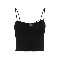 Heart applique spider web padded cami top