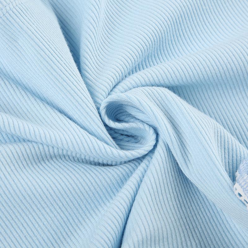 Ribbed bowknot solid backless cami top