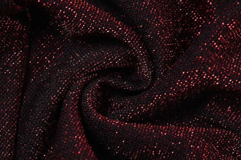 Halter ruched drawstring glitter cami top