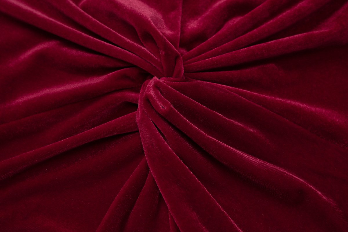 High neck long sleeve velvet ruched maxi dress