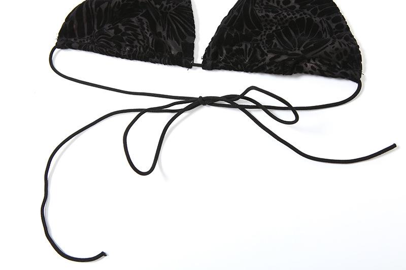 Halter o ring shrug 3 piece mini skirt set