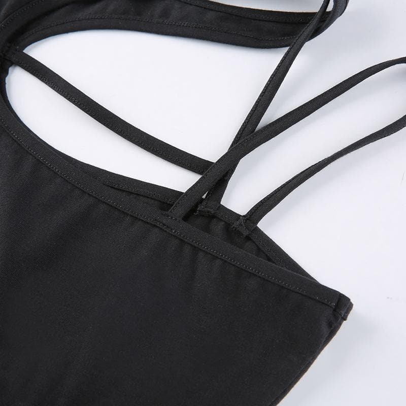 Hollow out irregular solid crop cut out top