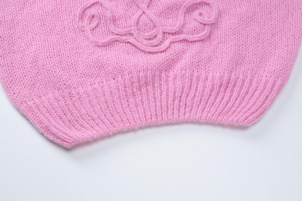 Long sleeve crewneck knitted top