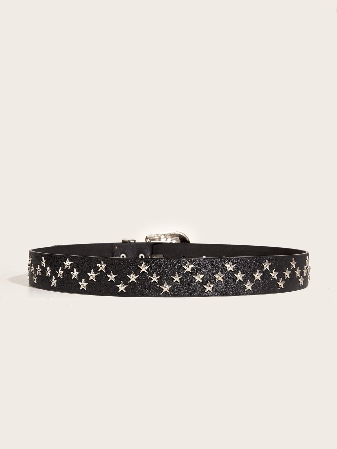 Star PU leather adjustable belt