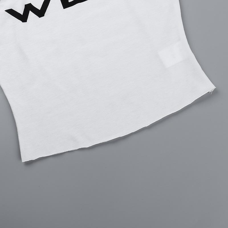 Sleeveless u neck “wetâ€?print tank top