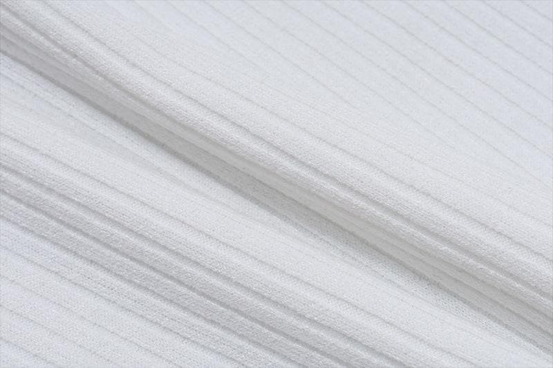 Bowknot backless contrast ribbed ruffle tube top