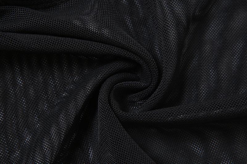Cap sleeve mesh turnover collar ruched button top
