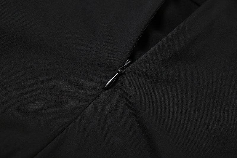 Ruched solid long sleeve zip-up maxi dress  | red tango dress