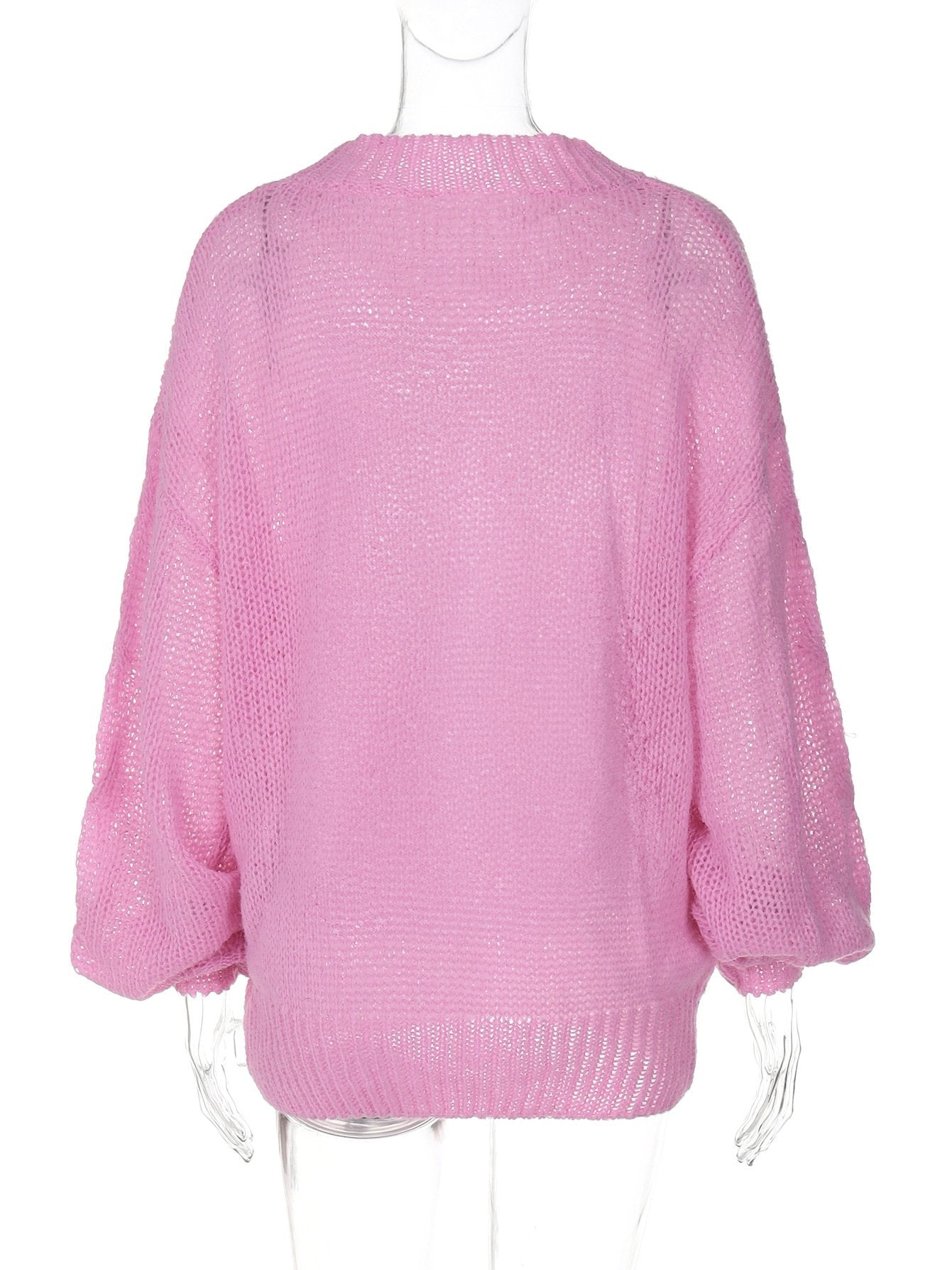 Long sleeve crewneck knitted top