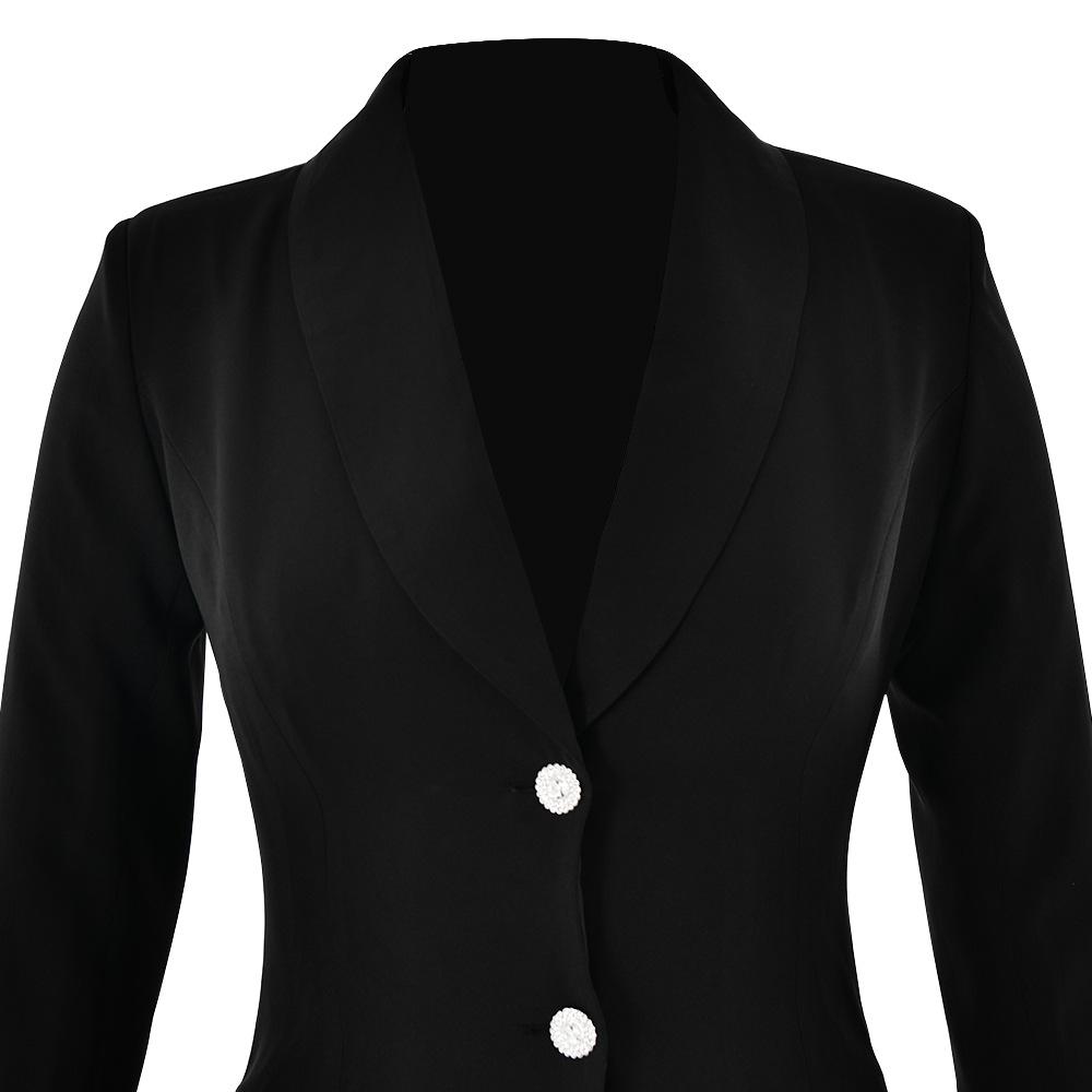 Turnover collar long sleeve v neck button pleated mini dress