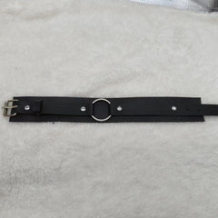 O ring rivet PU leather arm cuff